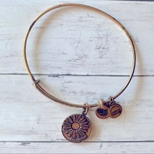 Alex and Ani Daughter Sunflower Charm Bracelet